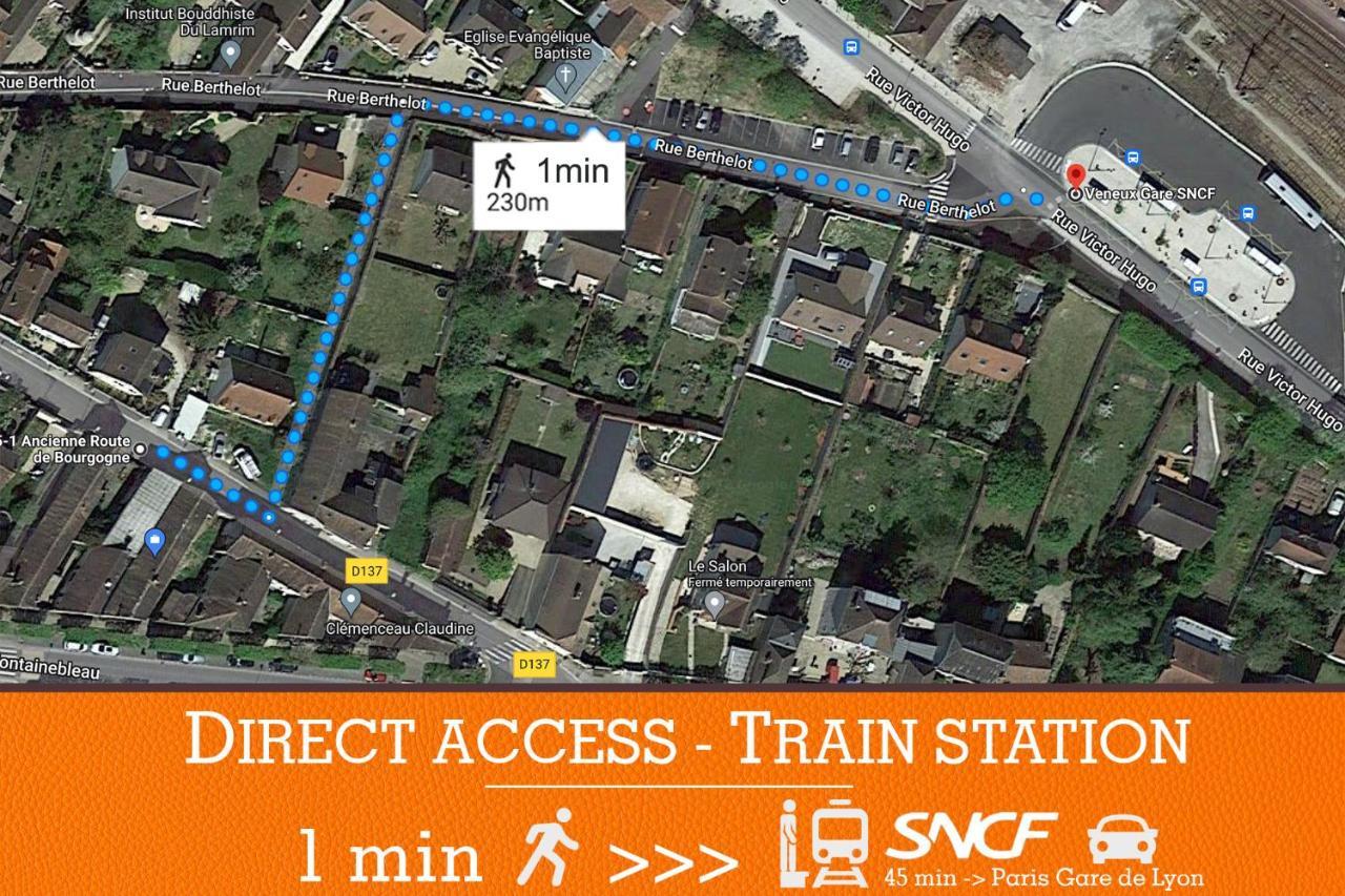 Duplex Standing 7Min➤Fontainebleau-Insead⎮45Min➤Paris Apartment Veneux-les-Sablons Екстериор снимка