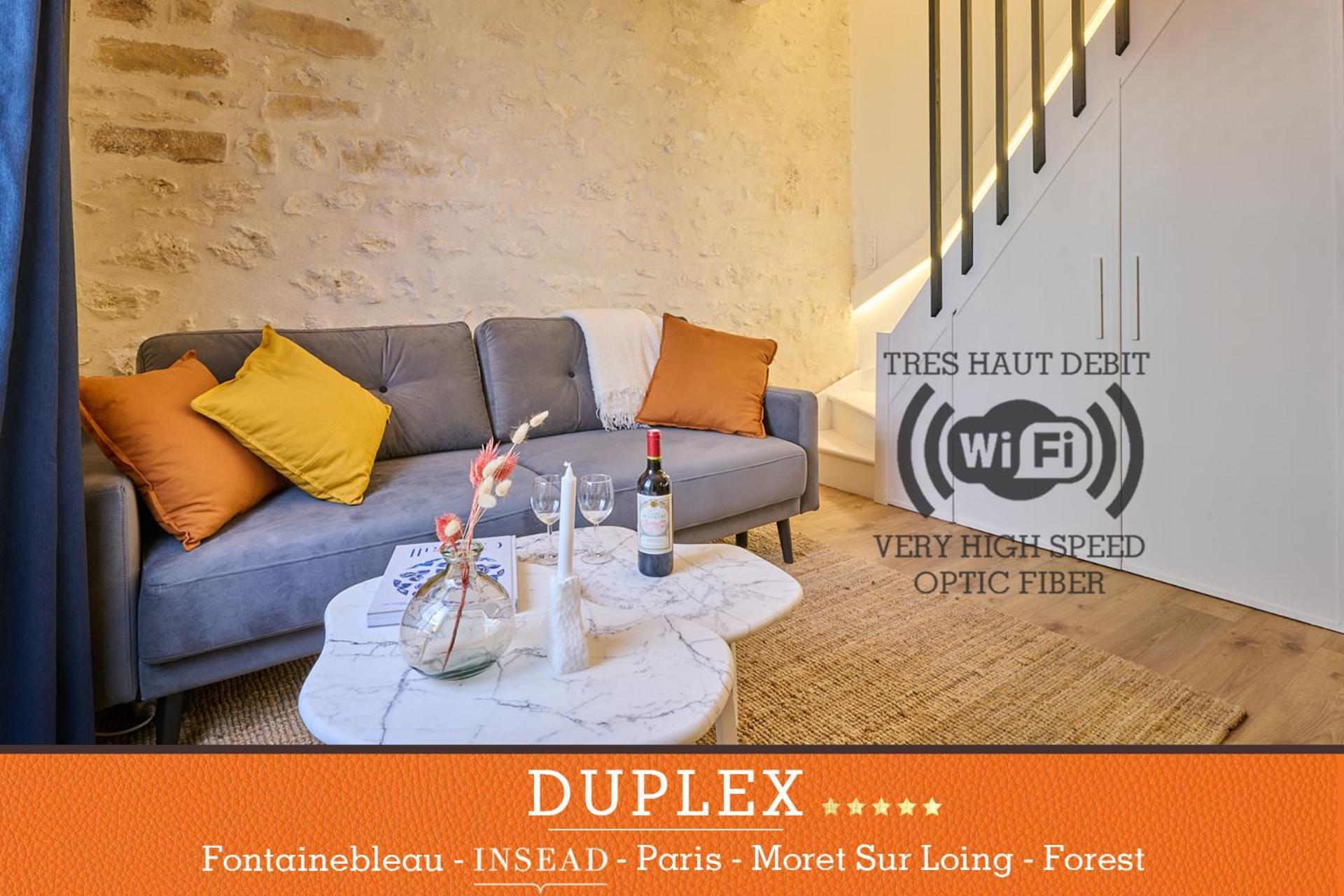 Duplex Standing 7Min➤Fontainebleau-Insead⎮45Min➤Paris Apartment Veneux-les-Sablons Екстериор снимка